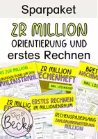 Vorschau - Arbeitsblätter - Sparpaket: Orientierung und Rechnen ZR Million (Zahlraumerweiterung) - Deckblatt