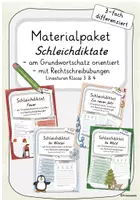 Vorschau - Arbeitsblätter - Materialpaket Schleichdiktate / Laufdiktate - Deckblatt
