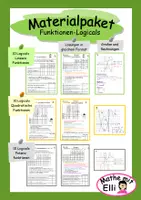 Vorschau - Arbeitsblätter - Materialpaket Funktionen-Logicals - Deckblatt
