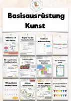 Vorschau - Unterrichtsreihen - 🌈MATERIALPAKET🌈 Basisausrüstung 🌈Kunst Classroom-Management 🌈erste Stunden Graffiti - Deckblatt