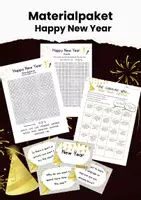 Vorschau - Arbeitsblätter - HAPPY NEW YEAR Materialpaket - Deckblatt