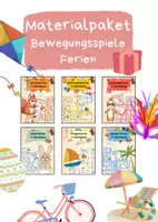 Vorschau - Spiele - Materialpaket - Bewegungsspiele Ferien - Deckblatt