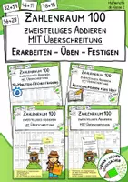 Vorschau - Spiele - Materialpaket "Additionen mit Zehnerübergang - zweistellig - Erarbeitung, Übung, Festigung" - Deckblatt
