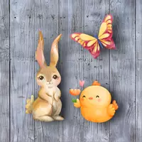 Vorschau - Stundenentwürfe - 🐰🐣🐔🦋 XXL BUNDLE Hase Huhn Schmetterling Frühling Ostern Materialpaket - Deckblatt