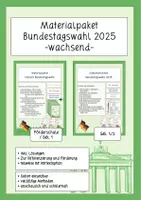 Vorschau - Stundenentwürfe - Materialpaket Bundestagswahl (wachsend) - Deckblatt