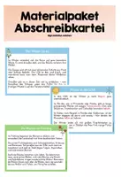 Vorschau - Arbeitsblätter - Materialpaket Abschreibkartei - Deckblatt