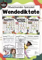 Vorschau - Arbeitsblätter - Sparpaket - Wendediktate - Deckblatt