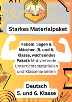 Vorschau - Unterrichtsreihen - Fabeln, Sagen & Märchen (wachsendes Materialpaket) - Deckblatt