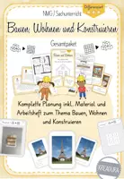 Vorschau - Unterrichtsreihen - Materialpaket Bauen Wohnen ink. Erweiterungspaket Konstruieren - Deckblatt