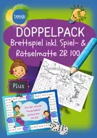 Vorschau - Mal- und Bastelvorlagen - Doppelpack "Brettspiel + Spiel- & Rätselmatte Plusaufgaben ZR 100" | Mathematik Klasse 2 | Mathe Spiele Klasse 2 | Addition bis 100 - Deckblatt