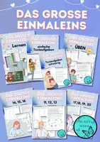 Vorschau - Arbeitsblätter - Das große Einmaleins: Materialpaket zum Lernen, Üben und Vertiefen - Deckblatt