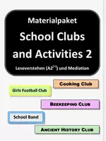 Vorschau - Arbeitsblätter - Materialpaket - School Clubs and Activities 2 (Reading Comprehension und Mediation) - Deckblatt