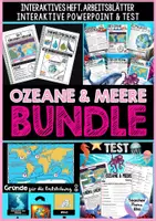Vorschau - Unterrichtsreihen - Ozeane & Meere der Erde Materialpaket für Erdkunde + Geografie | Plastikmüll im Meer, Wasserkreislauf, Golfstrom - Deckblatt
