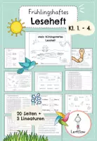 Vorschau - Arbeitsblätter - Leseheft Frühling | Leseförderung Kl. 1 - 4 - Deckblatt