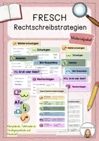 Vorschau - Poster - Fresch Rechtschreibstrategien - Materialpaket - Deckblatt