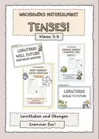 Vorschau - Stundenentwürfe - wachsendes Materialpaket - TENSES - Deckblatt