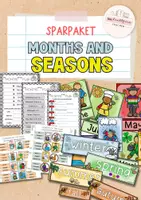 Vorschau - Mal- und Bastelvorlagen - Sparpaket months and seasons - Deckblatt
