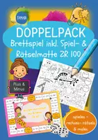 Vorschau - Mal- und Bastelvorlagen - Doppelpack "Brettspiel + Spiel- & Rätselmatte Plus & Minus ZR 100" | Mathematik Klasse 2 | Mathe Spiele Klasse 2 | Rechnen bis 100 - Deckblatt