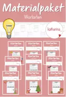 Vorschau - Arbeitsblätter - Materialpaket: Wortarten unterscheiden (Nomen, Verben, Adjektive) - Deckblatt