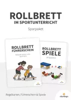 Vorschau - Stationenlernen - Sparpaket: Rollbrett im Sportunterricht (Regeln, Führerschein & Spiele) - Deckblatt
