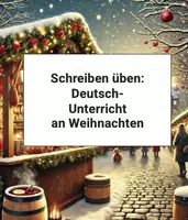 Vorschau - Stationenlernen - Materialpaket Schreiben üben: Deutschunterricht an Weihnachten - Deckblatt
