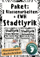Vorschau - Klassenarbeiten - Paket: Klassenarbeiten+EWH Stadtlyrik - Deckblatt