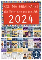 Vorschau - Arbeitsblätter - XXL-MATERIALPAKET - alle Materialien aus dem Jahr 2024 - Deckblatt