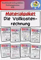 Vorschau - Stundenentwürfe - Materialpaket "Die Vollkostenrechnung" BwR 10 II Lehrplan Plus - Deckblatt