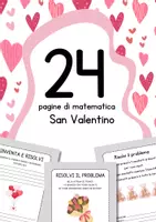 anteprima - Esercizi - Schede di matematica di San Valentino - Pagina di copertina