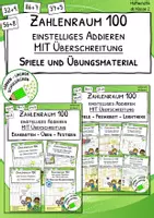 Vorschau - Arbeitsblätter - Materialpaket "Additionen mit Zehnerübergang - einstellig - Erarbeitung, Übung, Festigung, Rechenspiele" - Deckblatt