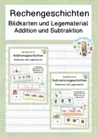 Vorschau - Bildkarten - Rechengeschichten (Addition und Subtraktion) ZR 10 - Deckblatt