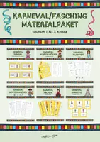 Vorschau - Arbeitsblätter - Karneval/Fasching Materialpaket (Deutsch Klasse 1 - 3) - Deckblatt
