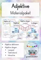Vorschau - Spiele - Materialpaket Adjektive - Deckblatt