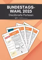 Vorschau - Arbeitsblätter - Bundestagswahl 2025 - 7 Steckbriefe der Parteien #demokratiestärken - Deckblatt