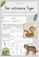 Vorschau - Stundenentwürfe - Der achtsame Tiger - Begleitpaket mit Lesespaziergang, Achtsamkeitsübungen und konkreten Unterrichtsvorschlägen - Deckblatt