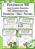 Vorschau - Arbeitsblätter - Materialpaket "Additionen mit Zehnerübergang - einstellig - Erarbeitung, Übung, Festigung" - Deckblatt