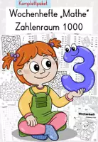Vorschau - Arbeitsblätter - Wochenhefte Mathe | Zahlenraum 1000 - Deckblatt
