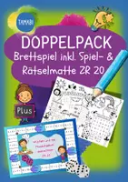 Vorschau - Arbeitsblätter - Doppelpack "Brettspiel + Spiel- & Rätselmatte Plusaufgaben ZR 20" | Mathematik Klasse 1 | Mathe Spiele Klasse 1 | Addition bis 20 - Deckblatt