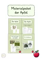 Vorschau - Arbeitsblätter - Materialpaket - der Apfel - Deckblatt