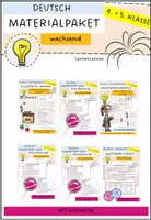 Vorschau - Arbeitsblätter - Materialpaket: Deutsch (Klasse 5) - Deckblatt
