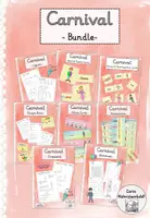 Vorschau - Arbeitsblätter - BIG BUNDLE - Carnival & Costume Party - Klasse 3-4 - Deckblatt