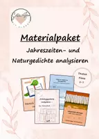 Vorschau - Unterrichtsreihen - Materialpaket Natur- und Jahreszeitengedichte analysieren - Deckblatt