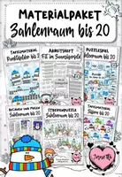 Vorschau - Arbeitsblätter - Zahlenraumerweiterung bis 20 | Sparpaket - Deckblatt