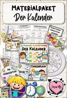 Vorschau - Arbeitsblätter - Kalender | Grundschule Kl. 1/2 | Materialpaket - Deckblatt