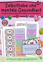 Vorschau - Spiele - 20 Fragekarten: Selbstliebe & Motivation - Deckblatt