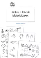 Vorschau - Mal- und Bastelvorlagen - Materialpaket: Sticker und Hände für Goodnotes und Planer - Deckblatt