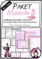 Vorschau - Spiele - MATERIALPAKET Malreihe 3 | Arbeitsblätter & Spiele - Deckblatt