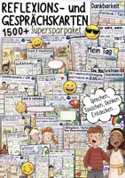 Vorschau - Stundenentwürfe - 1500+ Reflexions- und 🗣 Gesprächskarten - MATERIALPAKET - Deckblatt