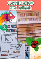 anteprima - Materiale di supporto/inclusione - La Magia della Classificazione degli Animali: invertebrati e vertebrati - Pagina di copertina
