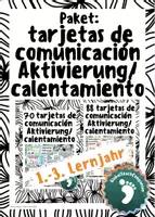 Vorschau - Spiele - Paket: Tarjetas de calentamiento / Kommunikationskarten für das 1.-3. Lernjahr - Deckblatt